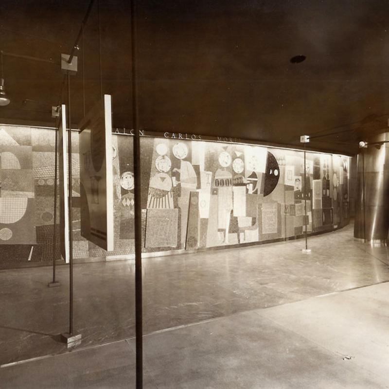 Mural del Hall Carlos Morell
“Alegoría alusiva a la música”, de Juan Batlle Planas.