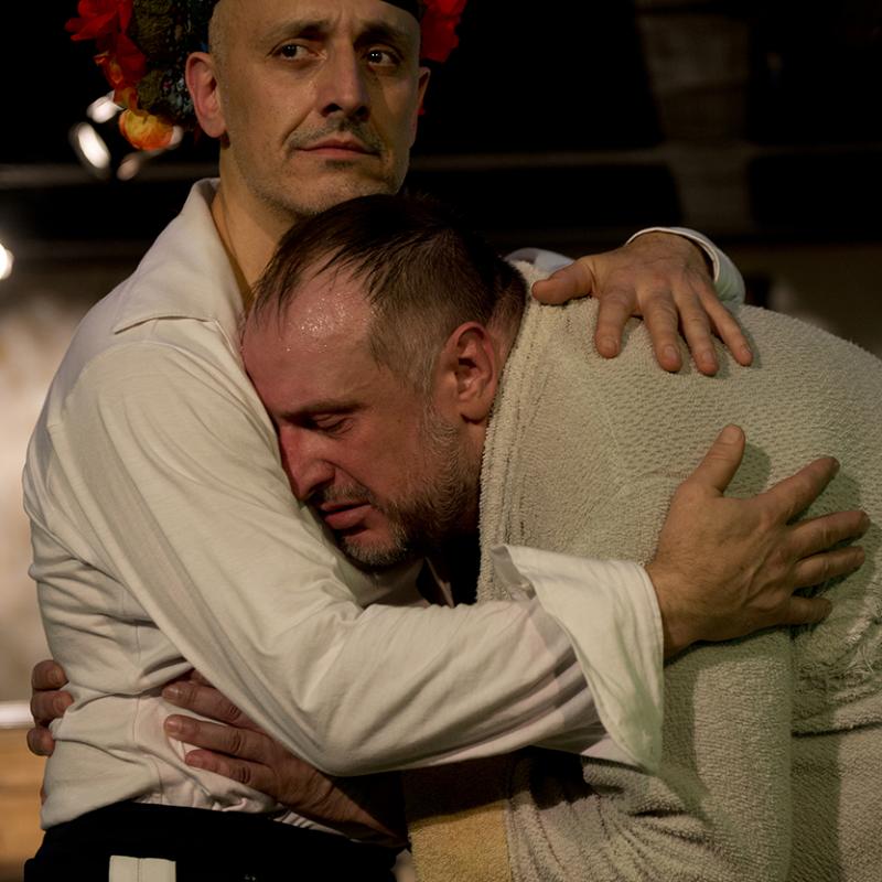 de Fernando Arrabal, dirigido por Corina Fiorillo. Con Alberto Jiménez y Fernando Albizu. 
Sala Cunill Cabanellas