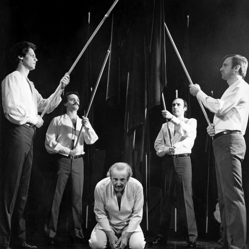 escrito y dirigido por Juan Carlos Gené. Con Pepe Soriano y el Cuarteto Zupay.
Sala Casacuberta